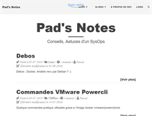 Tablet Screenshot of notes.depad.fr